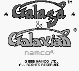 Galaga & Galaxian (Japan) Title Screen